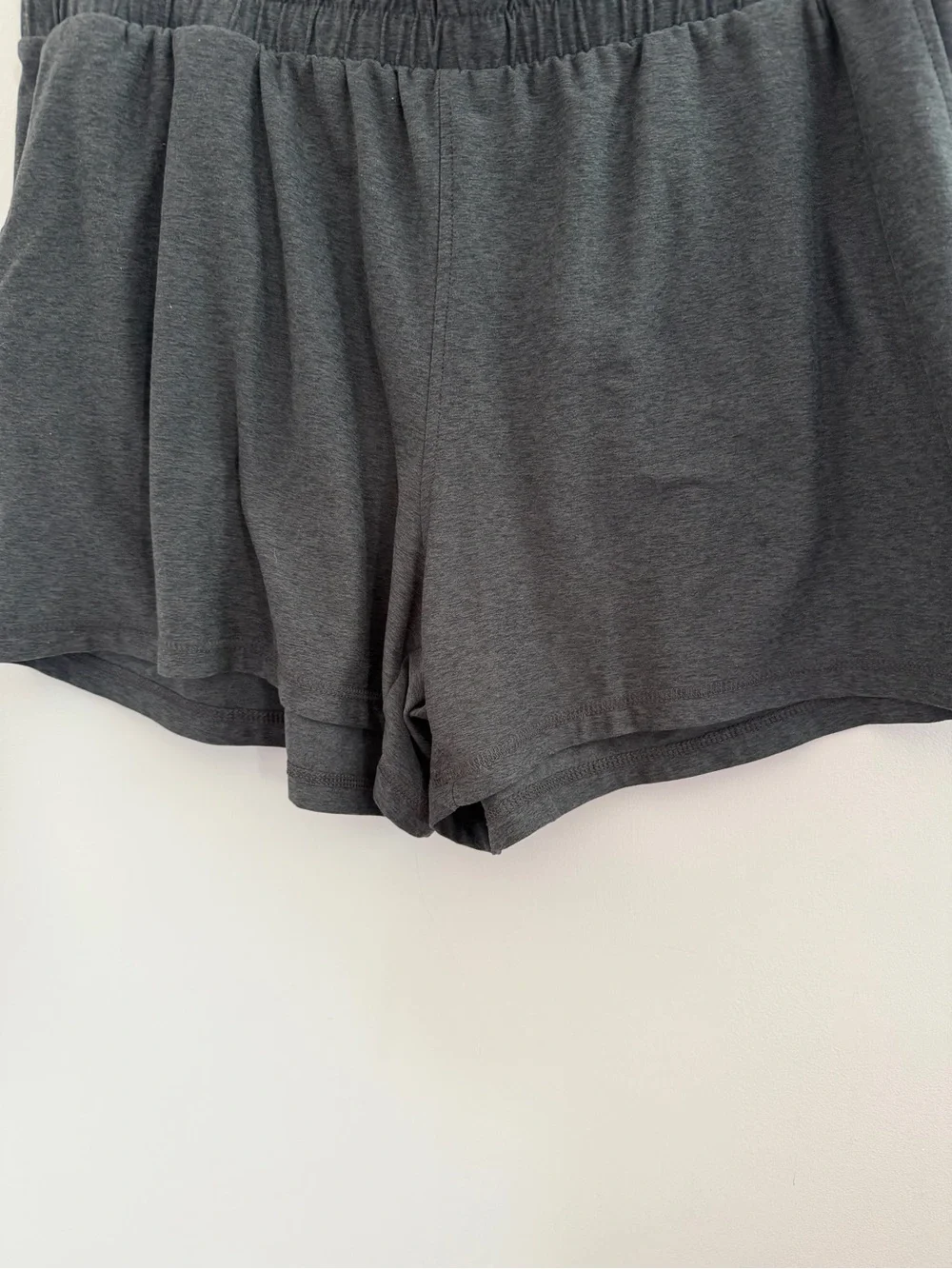 Athletic Works Dark Gray Elastic Waist Athletic Shorts - Picture 3 of 7